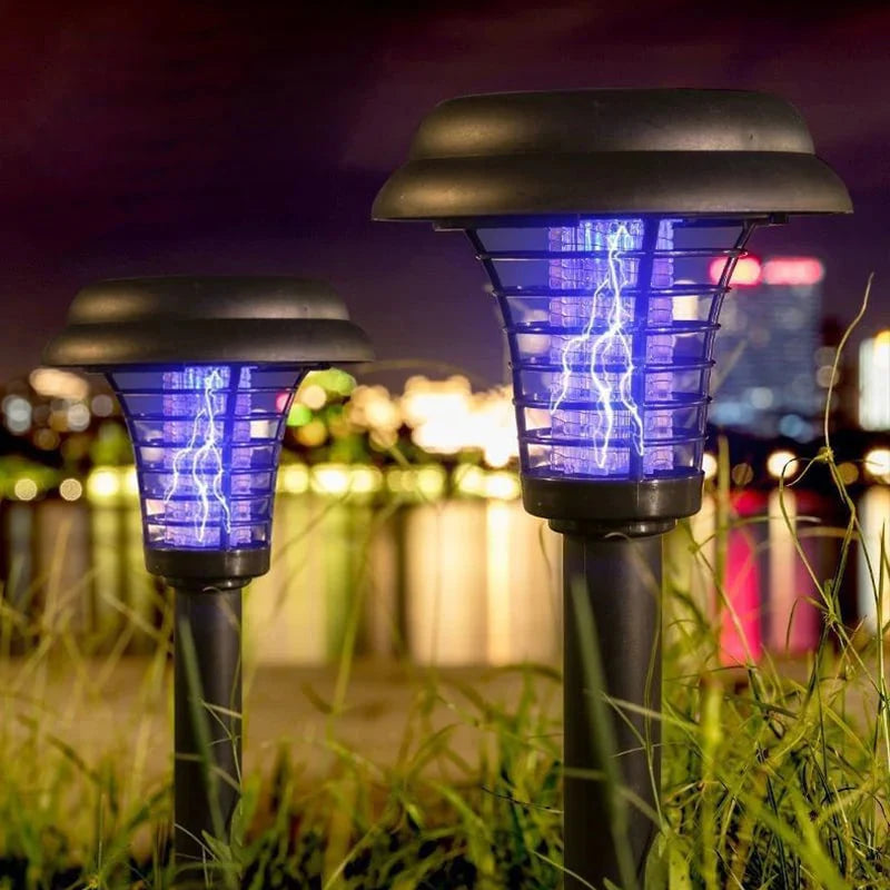 2-in-1 Solar Bug Zapper Patio Light