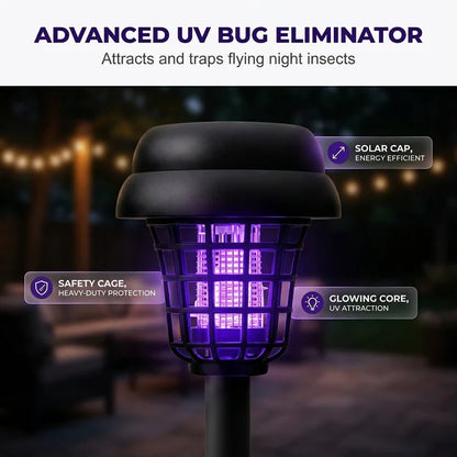 2-in-1 Solar Bug Zapper Patio Light