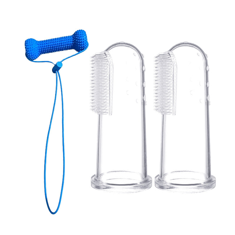 2-in-1 Dog Dental Cleaning Chew Toy & Brushing Aid