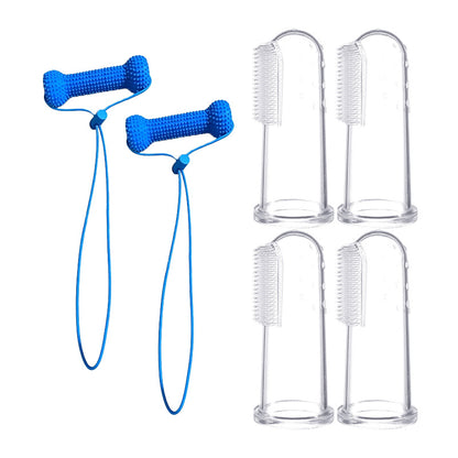 2-in-1 Dog Dental Cleaning Chew Toy & Brushing Aid