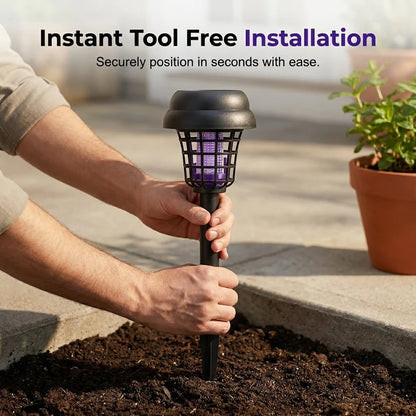 2-in-1 Solar Bug Zapper Patio Light