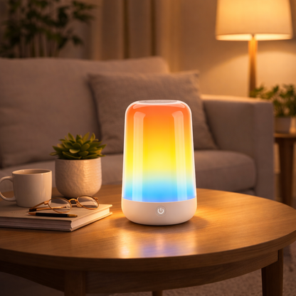 Smart Color Changing LED Night Light - Touch Control Desk Lamp with USB Charging