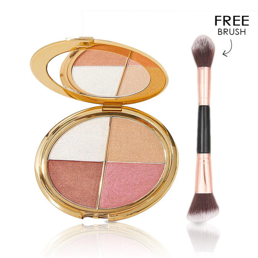 Glow Wardrobe Highlighting Eye & Cheek Palette