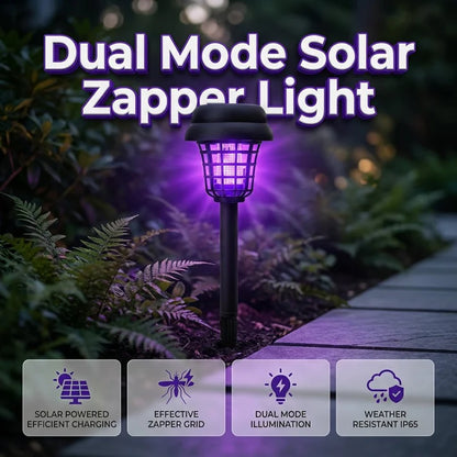 2-in-1 Solar Bug Zapper Patio Light