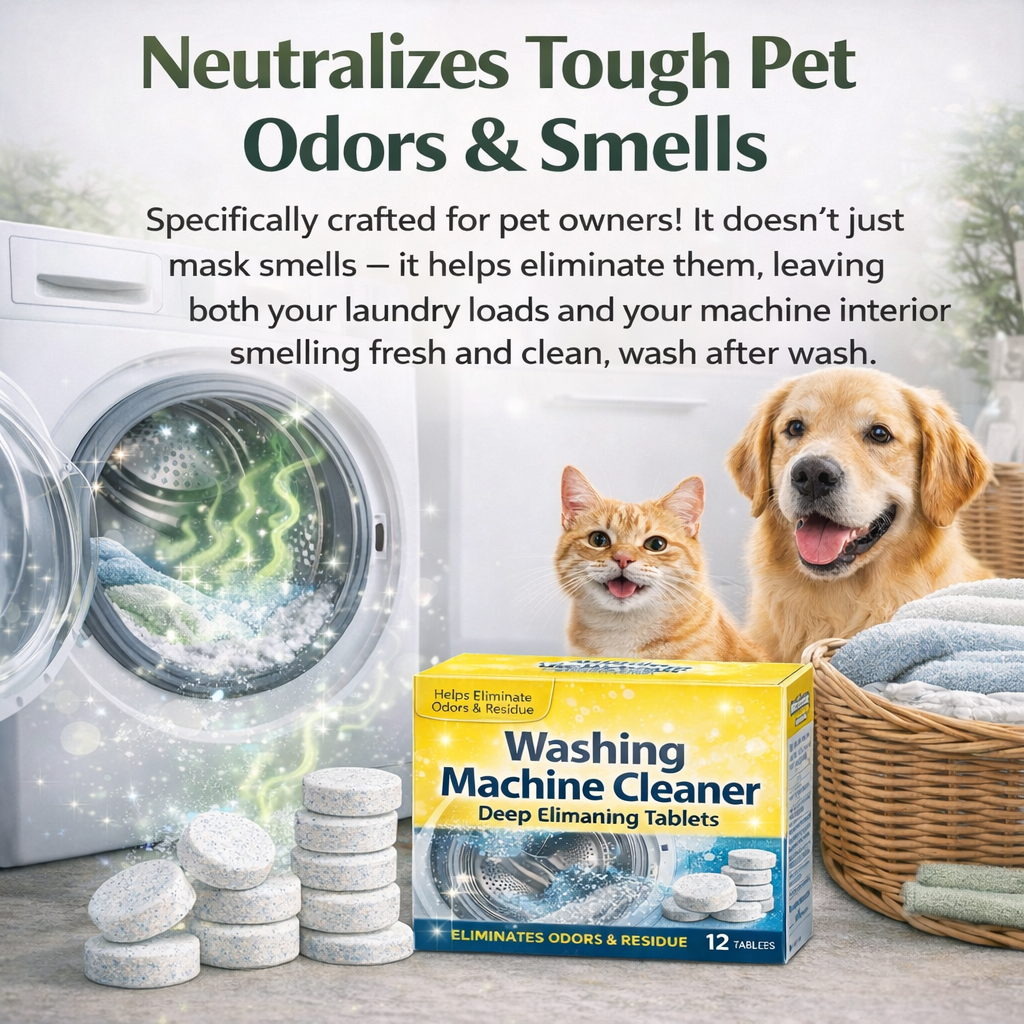 Washing Machine Cleaner Tablets for Odor & Buildup