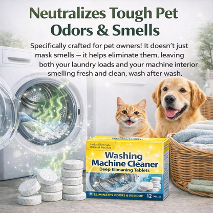 Washing Machine Cleaner Tablets for Odor & Buildup