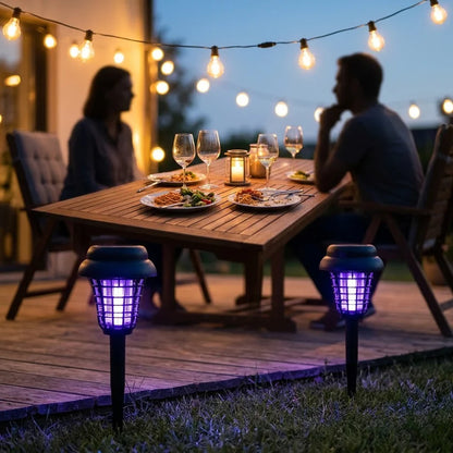 2-in-1 Solar Bug Zapper Patio Light