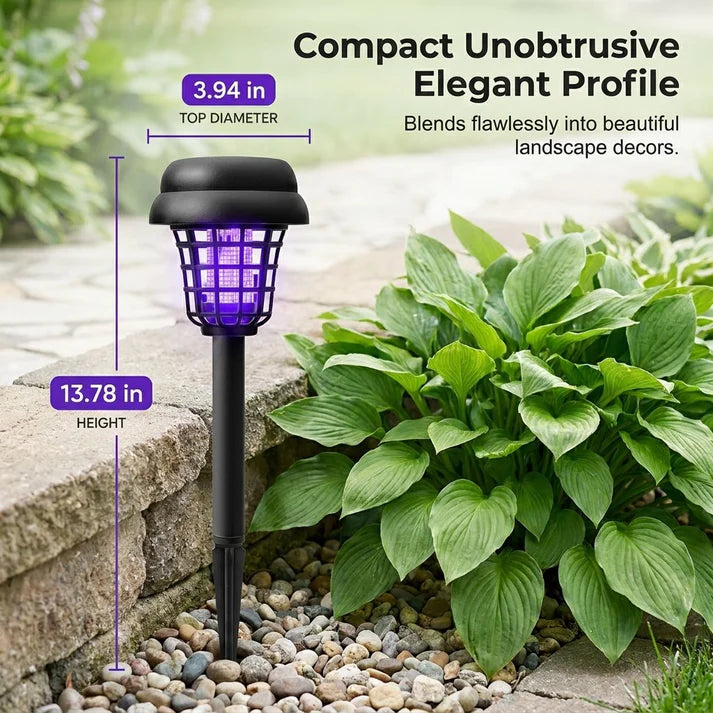 2-in-1 Solar Bug Zapper Patio Light