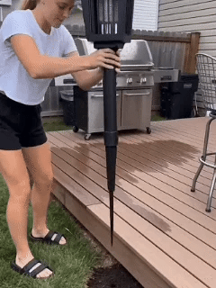 2-in-1 Solar Bug Zapper Patio Light 🔥