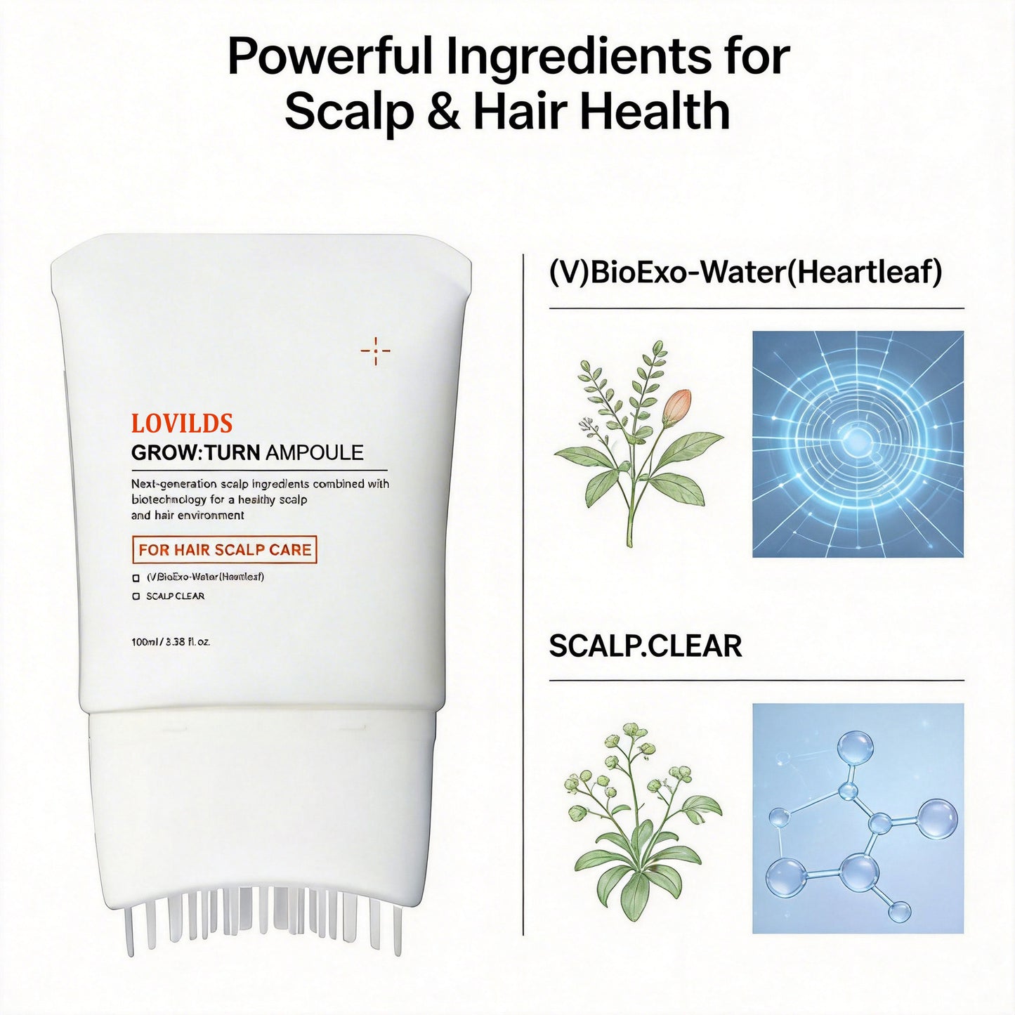 38-Bristle Hair Growth Scalp Serum