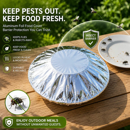 Reusable Stretch Aluminum Food Cover for Bowls & Plates – Food Grade Universal Lid