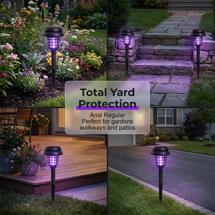 2-in-1 Solar Bug Zapper Patio Light