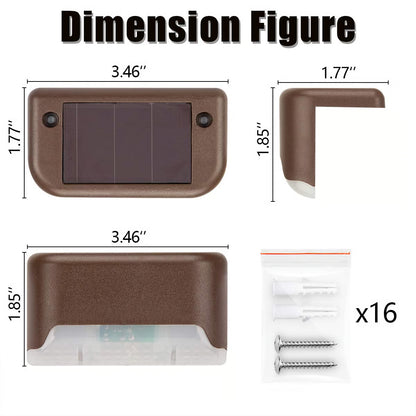 Solar Outdoor Step Light for Stairs, Fences, Patios, and Gardens