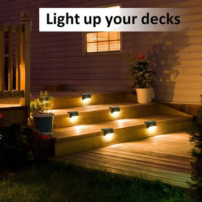 Solar Outdoor Step Light for Stairs, Fences, Patios, and Gardens
