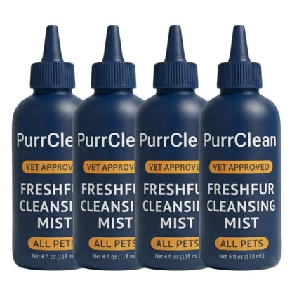 SELF-CLEANING BRUSH + NO-RINSE COAT REFRESH