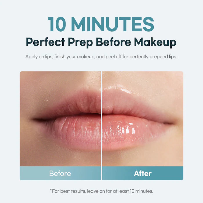 Cooling Peel-Off Lip Mask for Smooth, Lipstick-Ready Lips