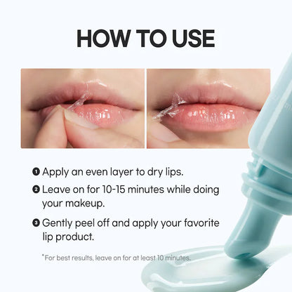 Cooling Peel-Off Lip Mask for Smooth, Lipstick-Ready Lips